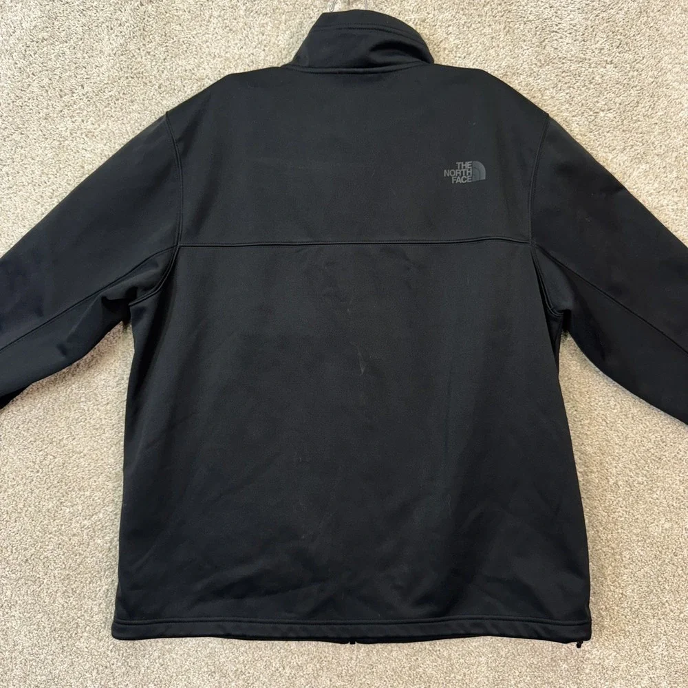 The North Face Jacket Mens XL WindWall Softshell Black Full Zip EUC